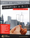 poster for the Forum on Literature, Terrorism and 9/11